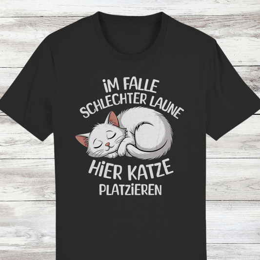 ST/ST Creator T-Shirt Im Falle schlechter Laune Katze hier platzieren