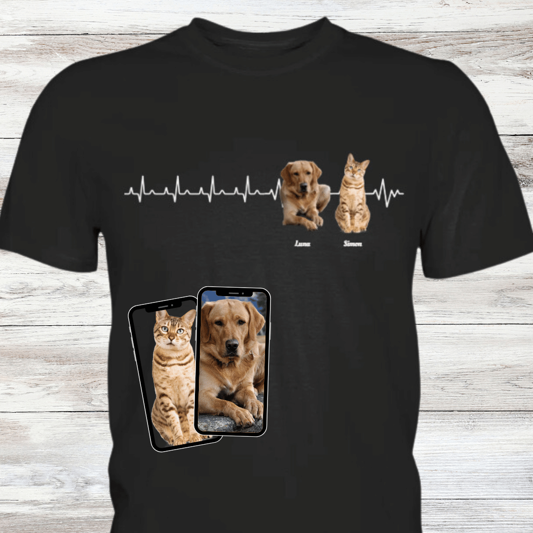 Heartbeat Shirt personalisierbar  - Premium Shirt