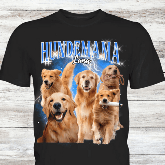 90er Bootleg Vintage Hunde Shirt - personalisierbar - Premium Shirt