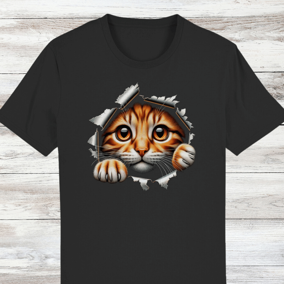 ST/ST Creator T-Shirt Katze Riss