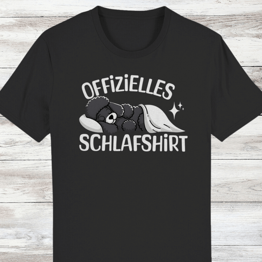 Organic Creator T-Shirt Schlafshirt Pudel schwarz