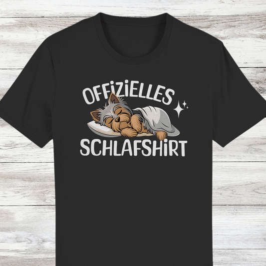 Organic Creator T-Shirt Schlafshirt Yorkie silber