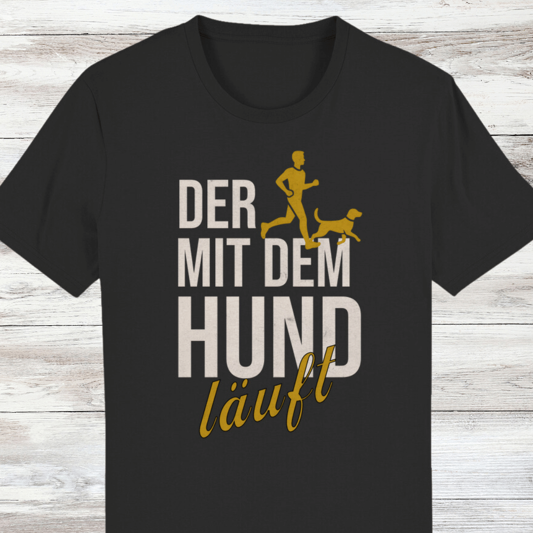 Organic Creator T-Shirt Der mit dem Hund läuft