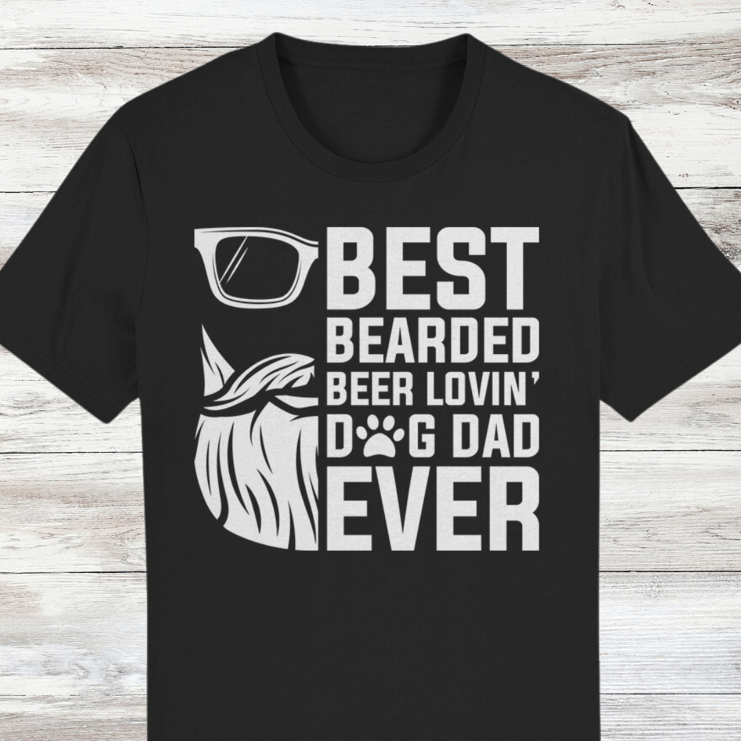 ST/ST Creator T-Shirt Best Bearded Beer lovin´Dog Dad Ever