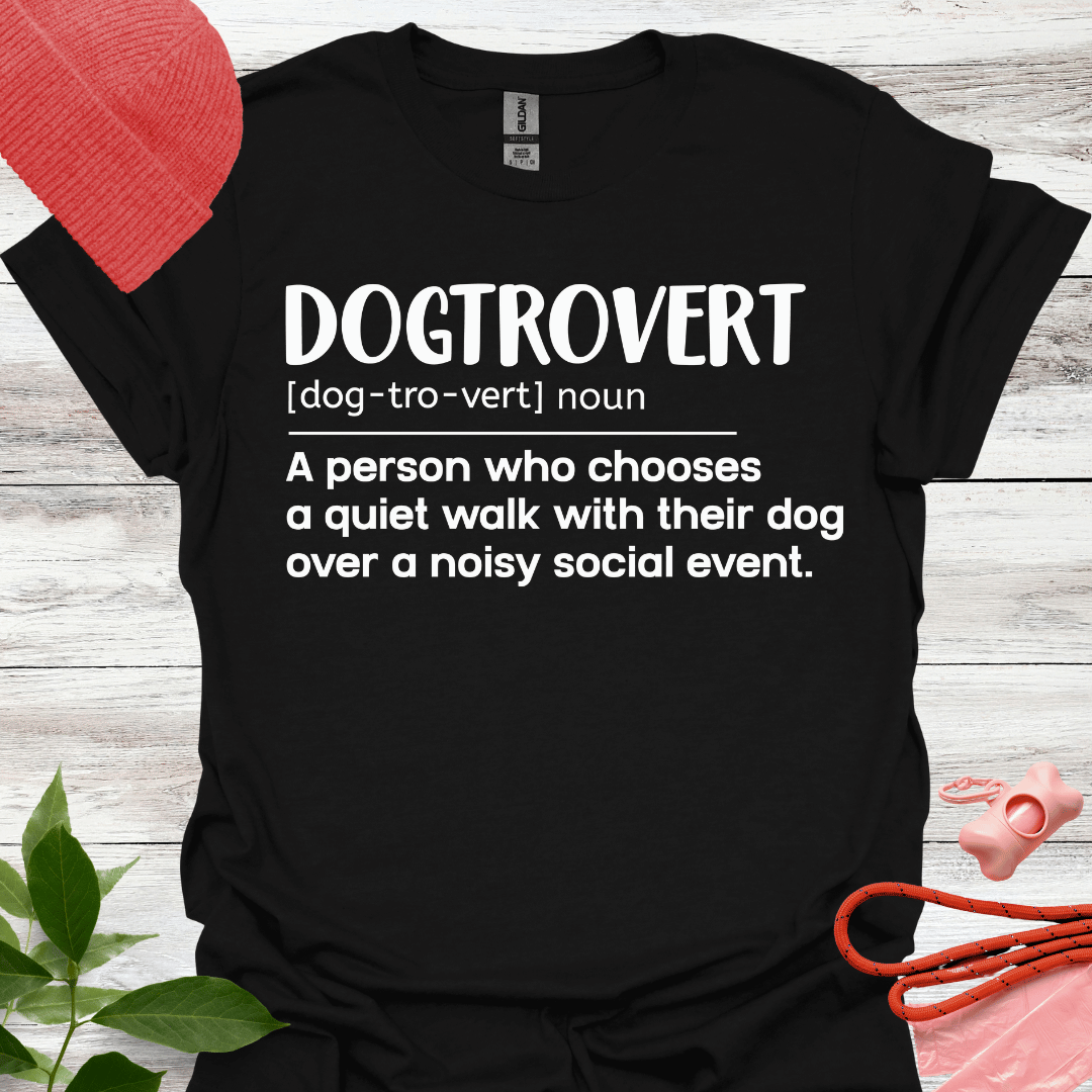 Dogtrovert. Lustiges Shirt für Hundeliebhaber, Unisex Softstyle T-Shirt