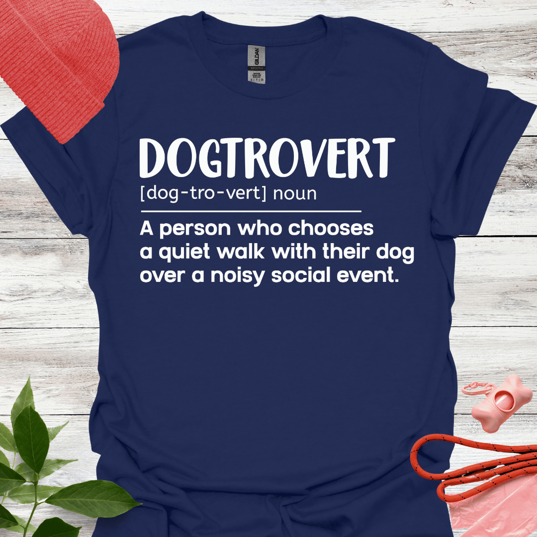 Dogtrovert. Lustiges Shirt für Hundeliebhaber, Unisex Softstyle T-Shirt