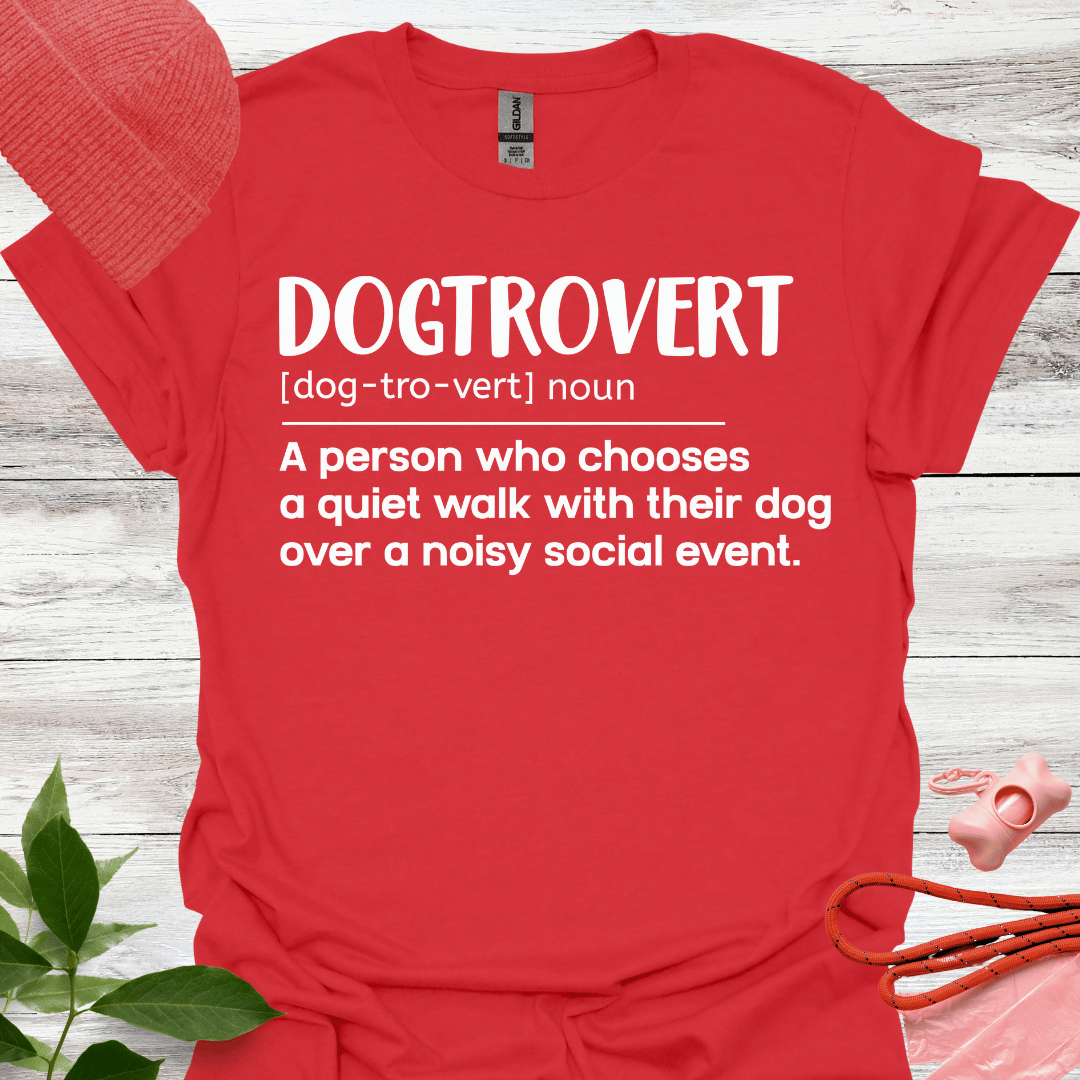 Dogtrovert. Lustiges Shirt für Hundeliebhaber, Unisex Softstyle T-Shirt