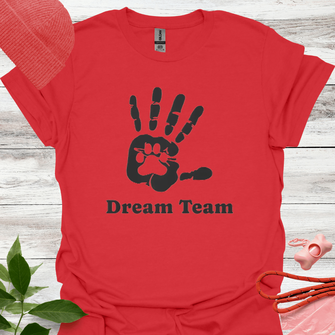 Dream Team. T-Shirt für Hundeliebhaber. Unisex Softstyle T-Shirt
