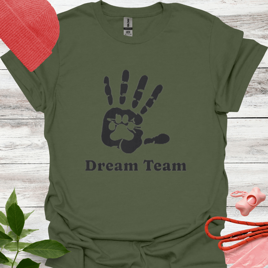 Dream Team. T-Shirt für Hundeliebhaber. Unisex Softstyle T-Shirt