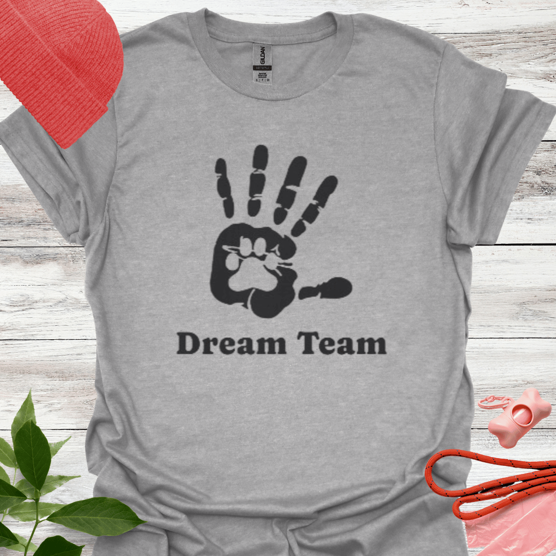 Dream Team. T-Shirt für Hundeliebhaber. Unisex Softstyle T-Shirt