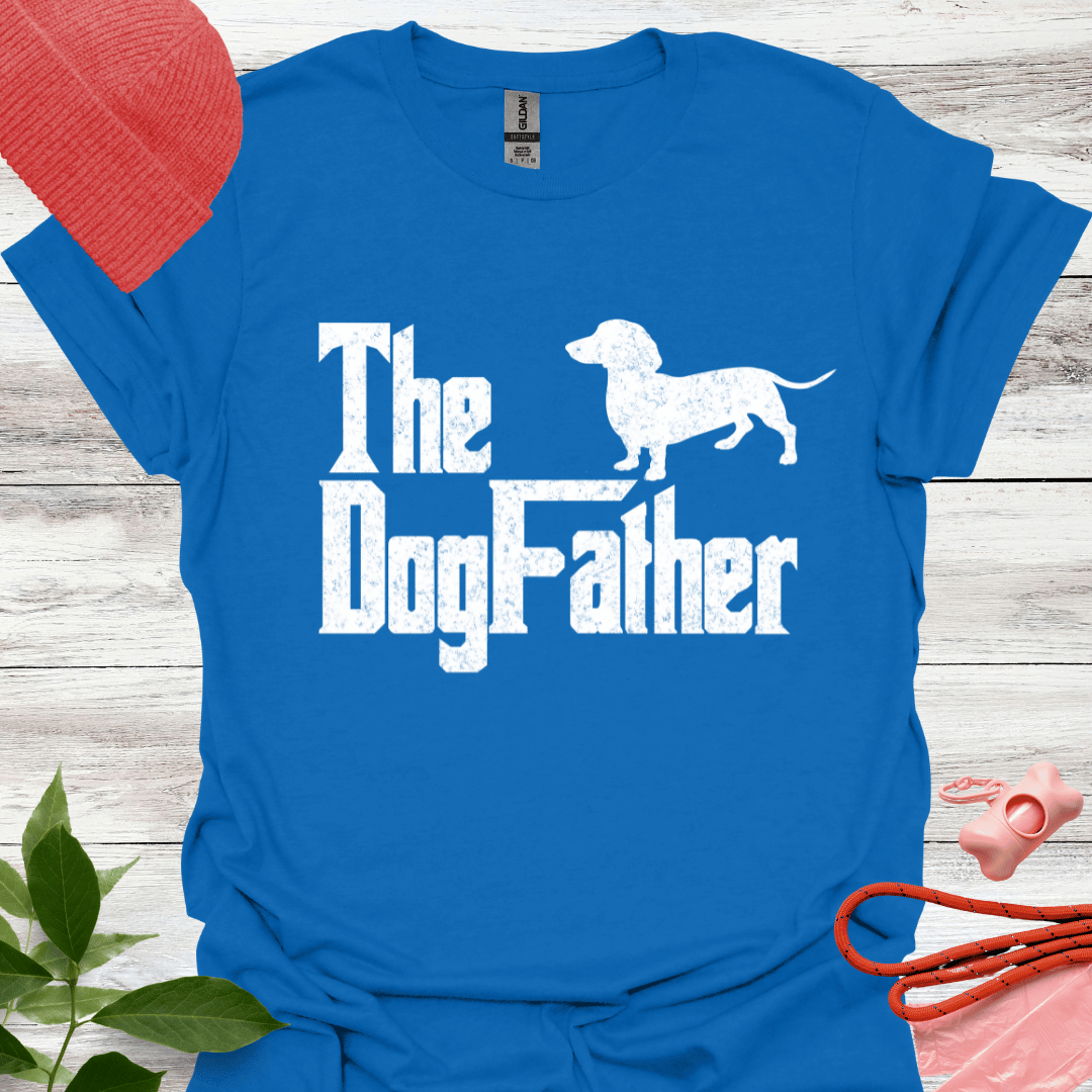 The Dogfather, Lustiges T-Shirt für Dackelliebhaber, Unisex Softstyle T-Shirt