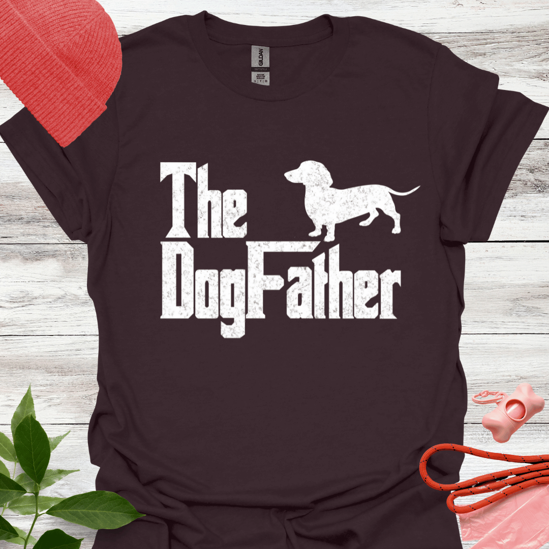 The Dogfather, Lustiges T-Shirt für Dackelliebhaber, Unisex Softstyle T-Shirt