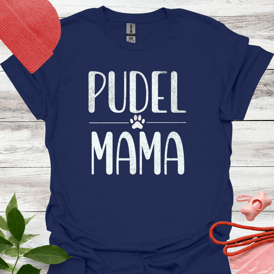 Pudel Mama, T-Shirt für Pudelliebhaberinnen, Unisex Softstyle T-Shirt