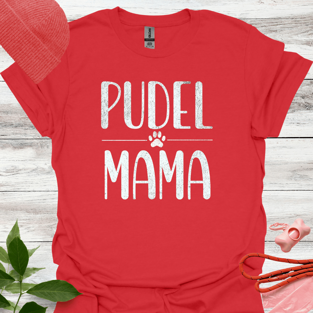Pudel Mama, T-Shirt für Pudelliebhaberinnen, Unisex Softstyle T-Shirt