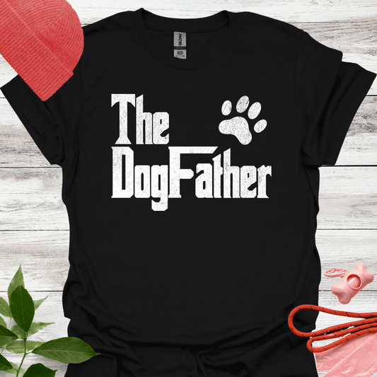 The Dogfather, Lustiges T-Shirt für Hundeliebhaber,  Unisex Softstyle T-Shirt