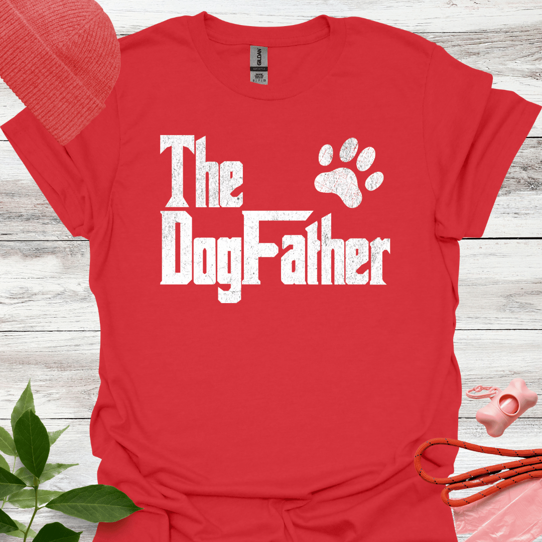The Dogfather, Lustiges T-Shirt für Hundeliebhaber,  Unisex Softstyle T-Shirt