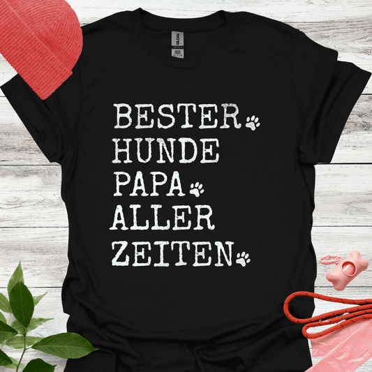Bester Hunde Papa aller Zeiten, T-Shirt für Hundeliebhaber, Unisex Softstyle T-Shirt