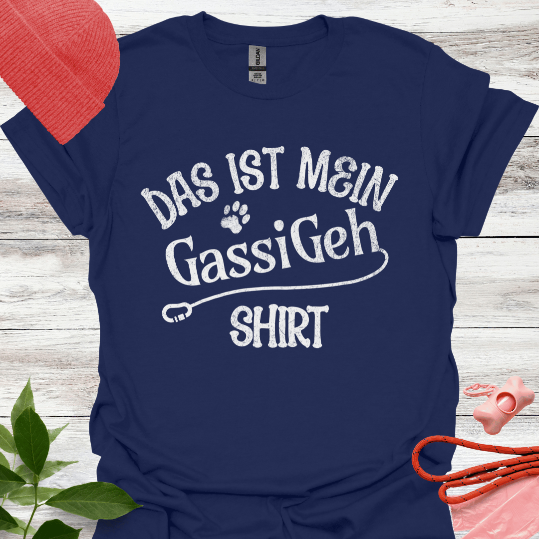 Das ist mein Gassi Geh Shirt, Lustiges T-Shirt für Hundeliebhaber, Unisex Softstyle T-Shirt