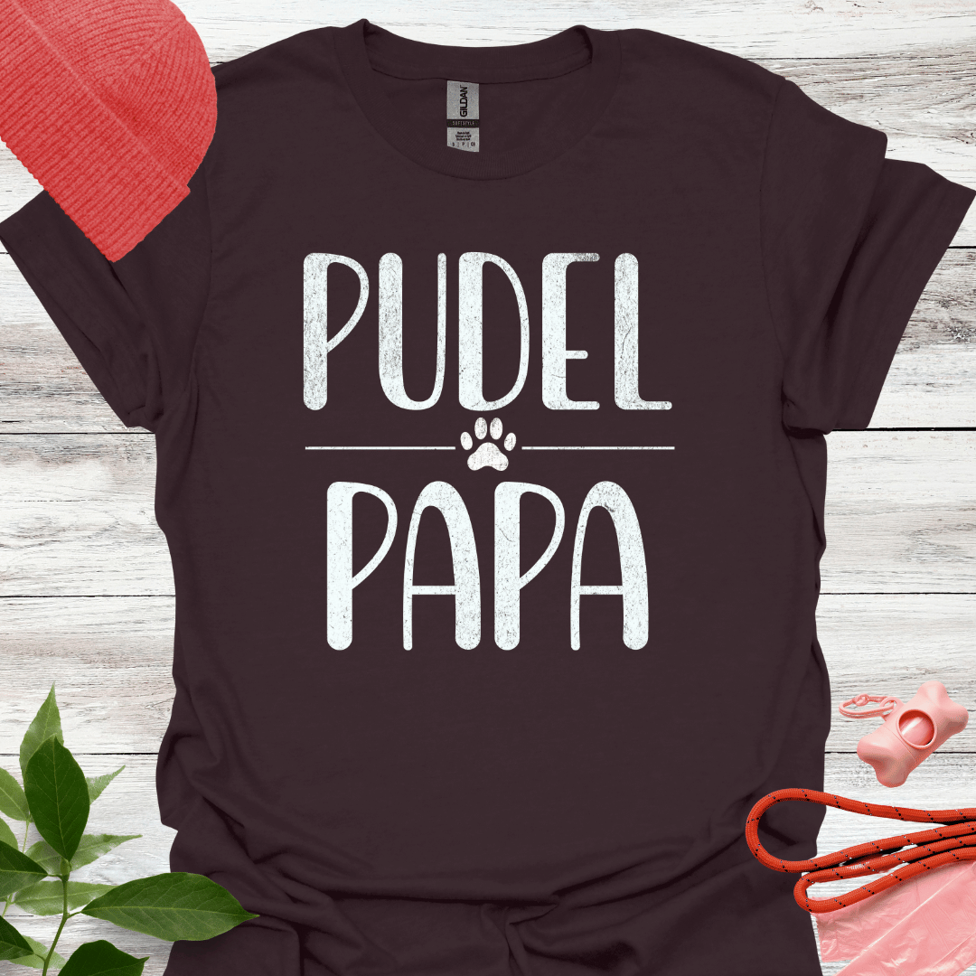 Pudel Papa, T-Shirt für Pudelliebhaber, Unisex Softstyle T-Shirt