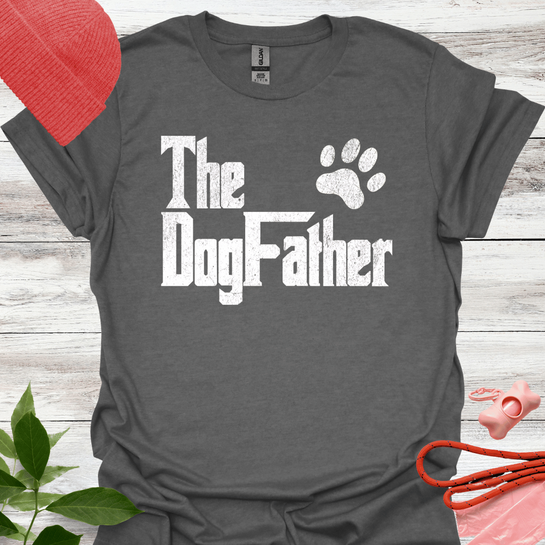 The Dogfather, Lustiges T-Shirt für Hundeliebhaber,  Unisex Softstyle T-Shirt
