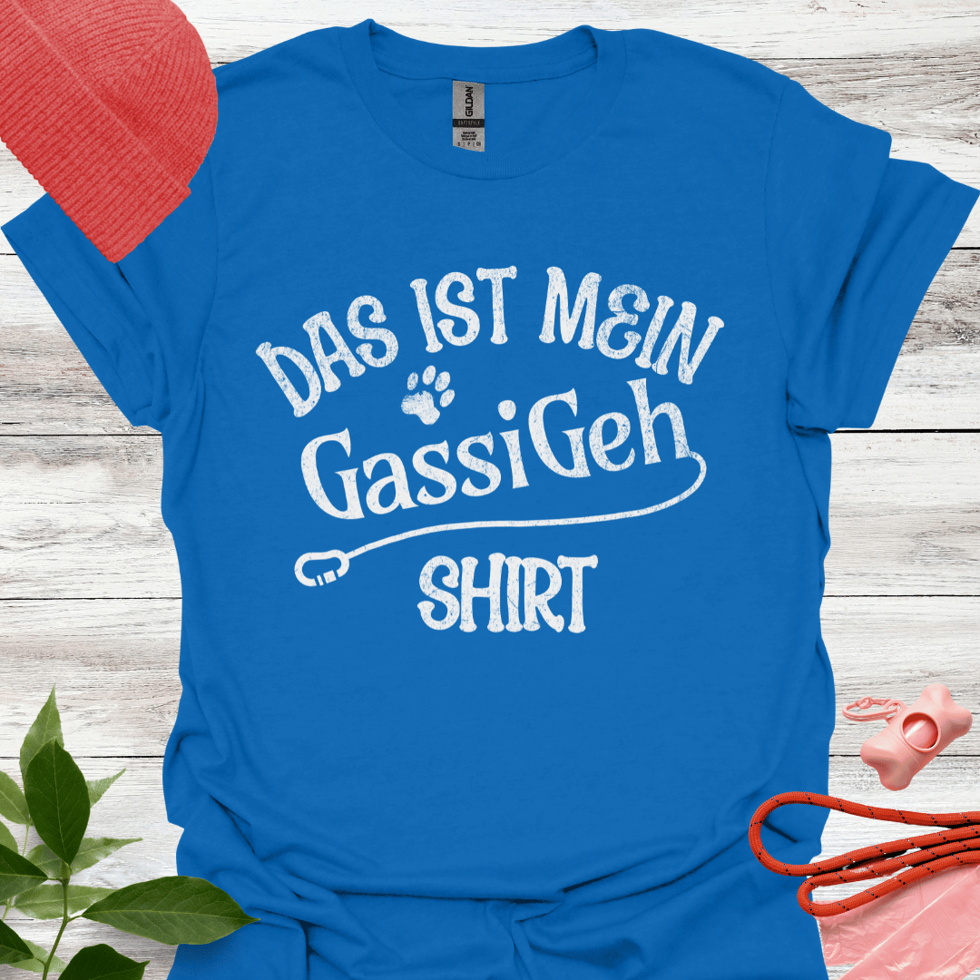 Das ist mein Gassi Geh Shirt, Lustiges T-Shirt für Hundeliebhaber, Unisex Softstyle T-Shirt