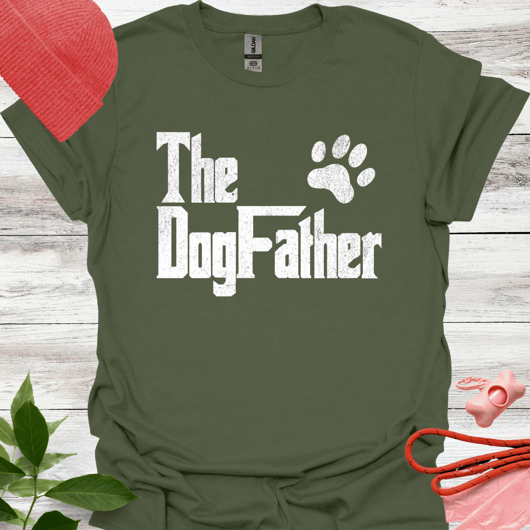 The Dogfather, Lustiges T-Shirt für Hundeliebhaber,  Unisex Softstyle T-Shirt