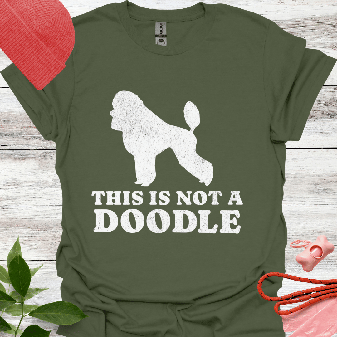 This is not a Doodle, Lustiges T-Shirt für Pudelliebhaber, Unisex Softstyle T-Shirt