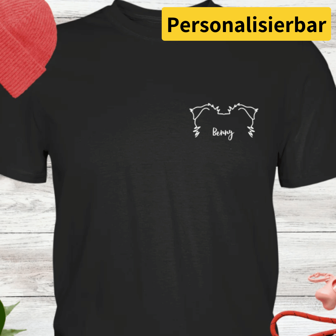 Hundeohren mit Namen - personalisierbar - Premium Shirt