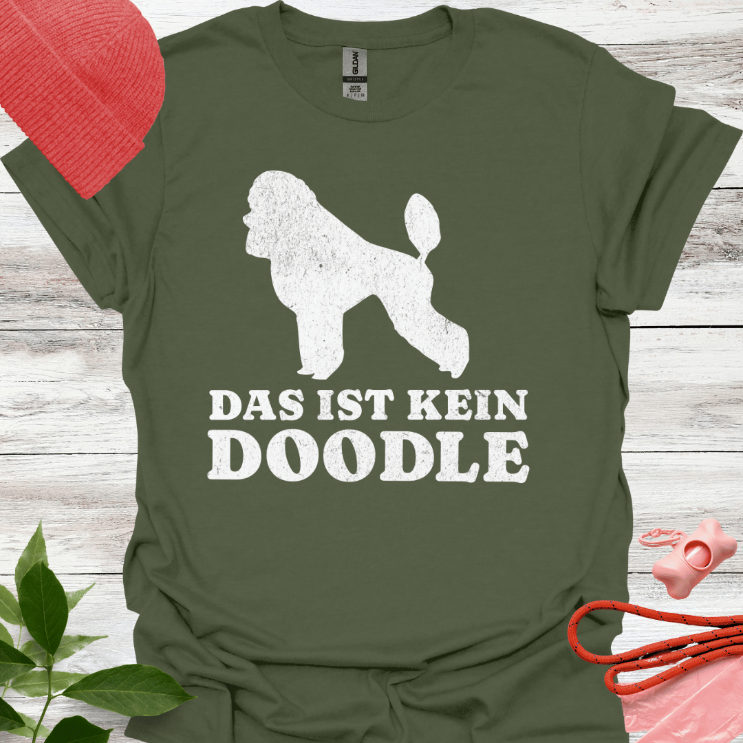 Das ist kein Doodle, Lustiges T-Shirt für Pudelliebhaber, Unisex Softstyle T-Shirt