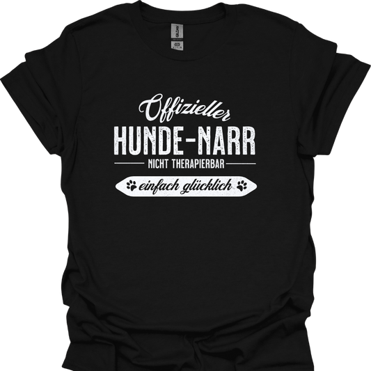 "Offizieller Hunde-Narr"  Lustiges T-Shirt für Hundeliebhaber