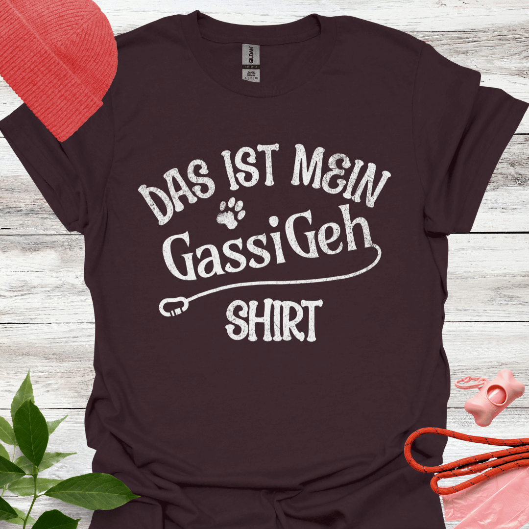 Das ist mein Gassi Geh Shirt, Lustiges T-Shirt für Hundeliebhaber, Unisex Softstyle T-Shirt