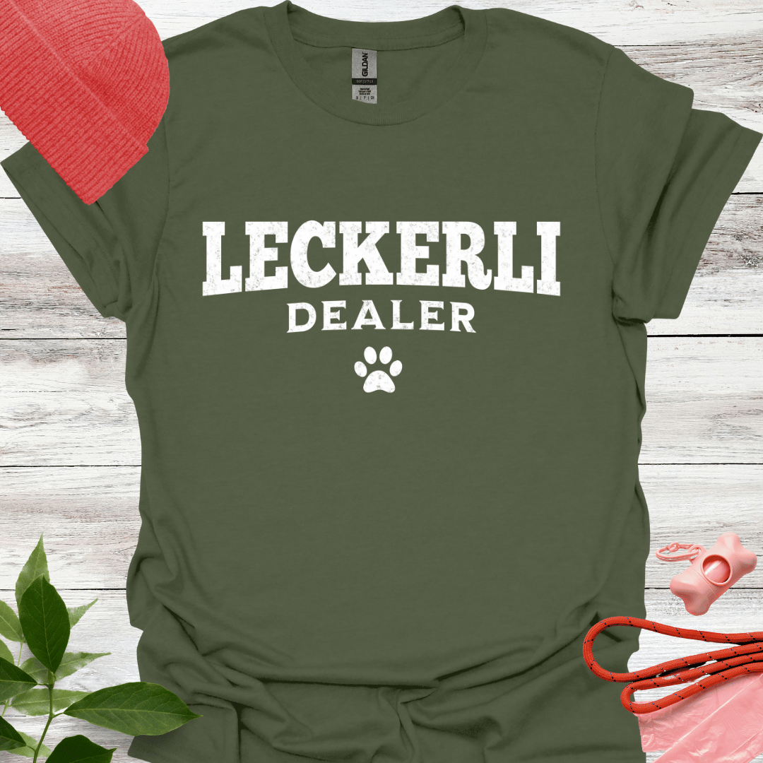 Leckerli Dealer, Lustiges T-Shirt für Hundeliebhaber, Unisex Softstyle T-Shirt