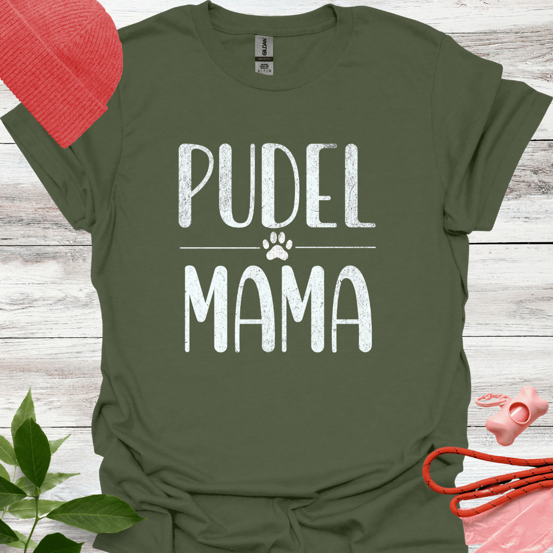 Pudel Mama, T-Shirt für Pudelliebhaberinnen, Unisex Softstyle T-Shirt