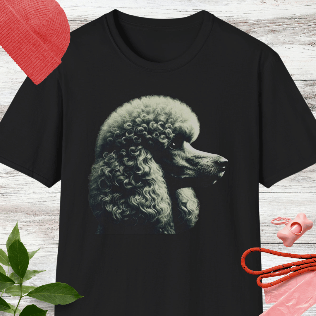 Pudel Portrait, T-Shirt für Pudelliebhaber, Unisex Softstyle T-Shirt