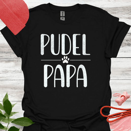 Pudel Papa, T-Shirt für Pudelliebhaber, Unisex Softstyle T-Shirt