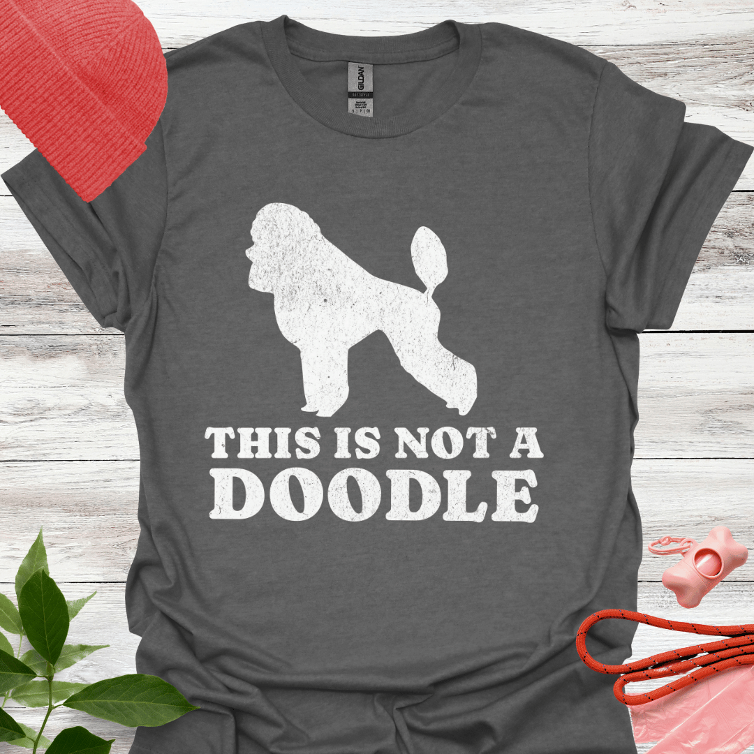 This is not a Doodle, Lustiges T-Shirt für Pudelliebhaber, Unisex Softstyle T-Shirt