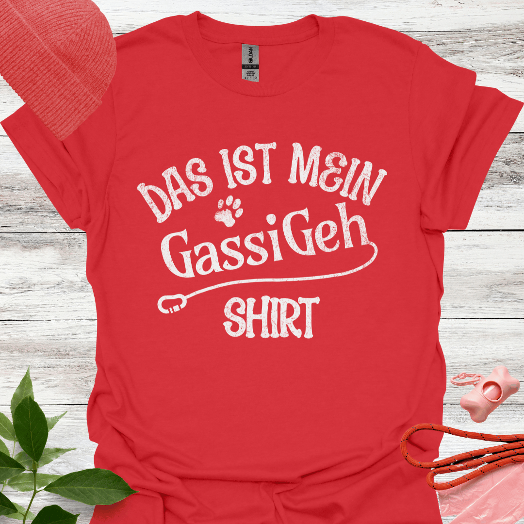 Das ist mein Gassi Geh Shirt, Lustiges T-Shirt für Hundeliebhaber, Unisex Softstyle T-Shirt
