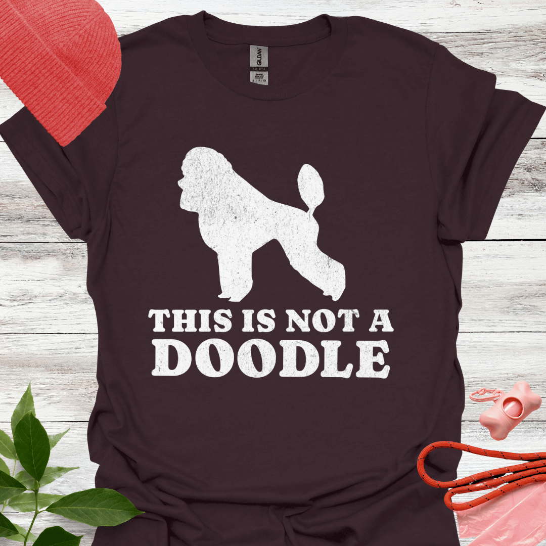 This is not a Doodle, Lustiges T-Shirt für Pudelliebhaber, Unisex Softstyle T-Shirt