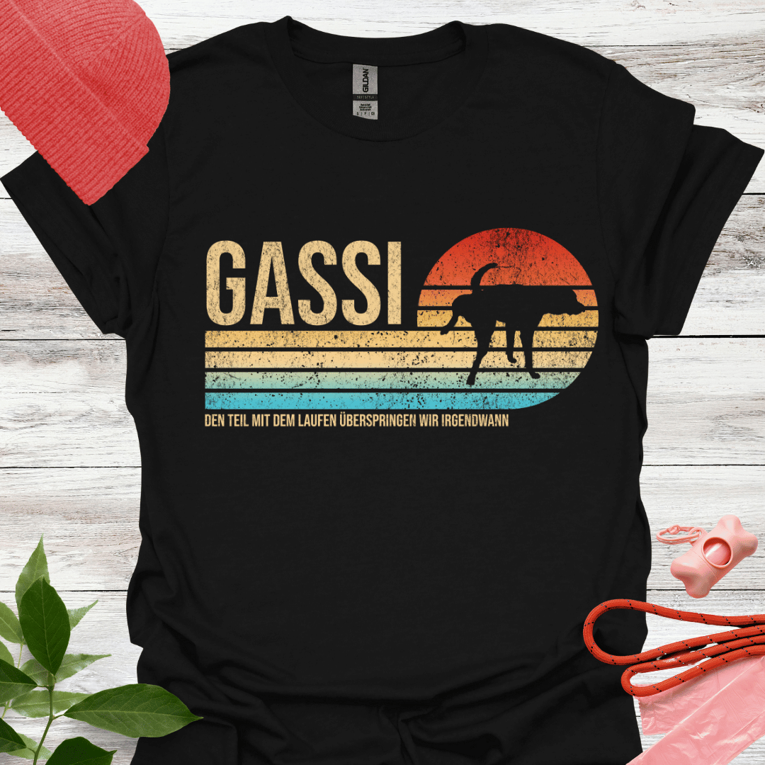 Lustiges Gassi T-Shirt für Rüdenbesitzer, Hundliebhaber, Unisex Softstyle T-Shirt