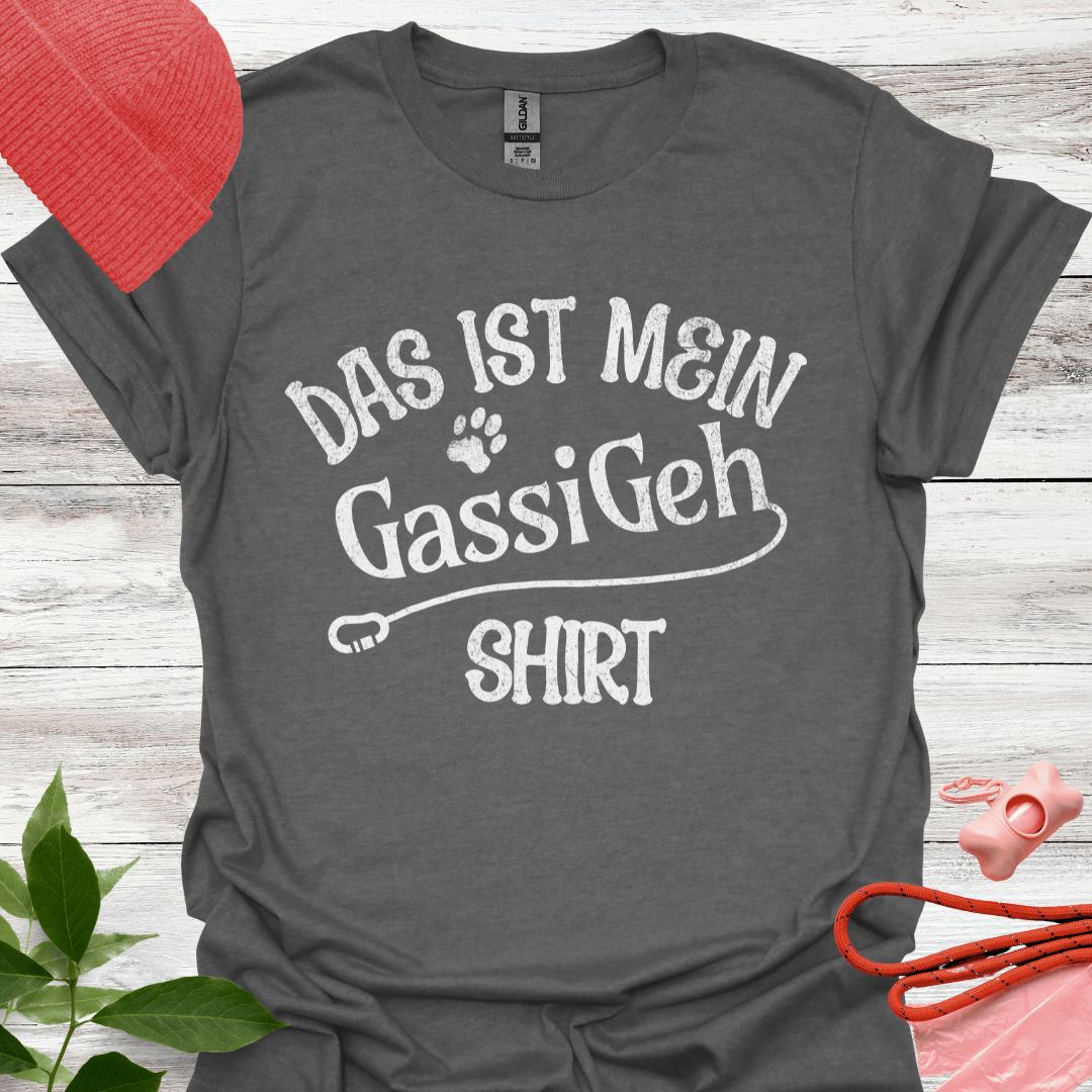 Das ist mein Gassi Geh Shirt, Lustiges T-Shirt für Hundeliebhaber, Unisex Softstyle T-Shirt
