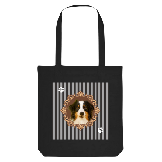 Personalisierte Stofftasche aus Bio-Baumwolle – mit deinem Hundemotiv! 🐾