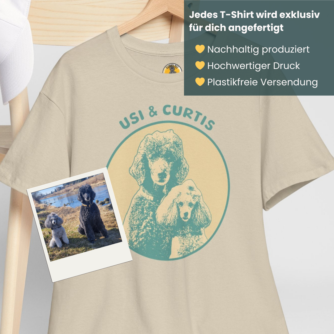 Dein Hund als Kunstwerk – Einzigartig & Persönlich! 🐶🎨 - Unisex Heavy Cotton T-Shirt