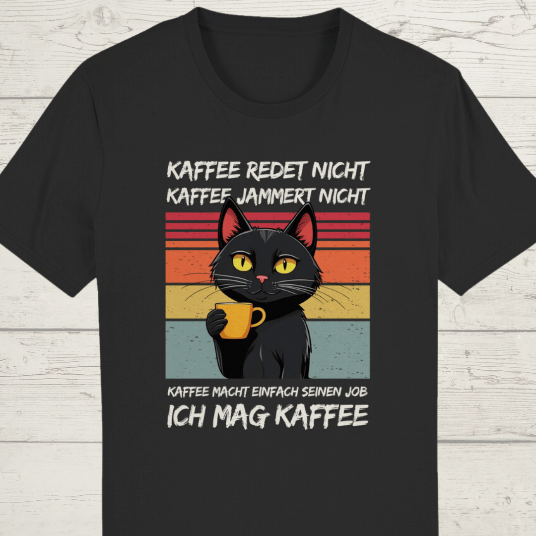 ST/ST Creator T-Shirt Lustiges Katzen T-Shirt für Katzen- und Kaffeefreunde