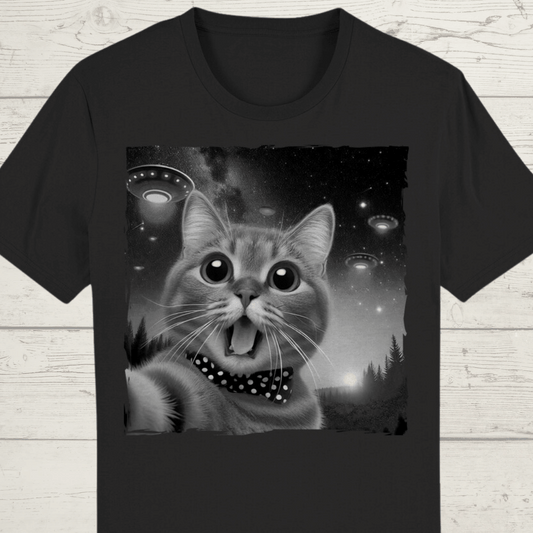 ST/ST Creator T-Shirt Katzen Selfie Ufos