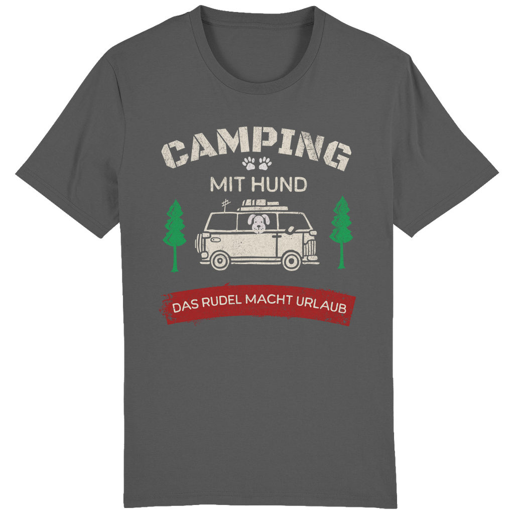 ST/ST Creator T-Shirt Camping mit Hund. Das Rudel macht Urlaub