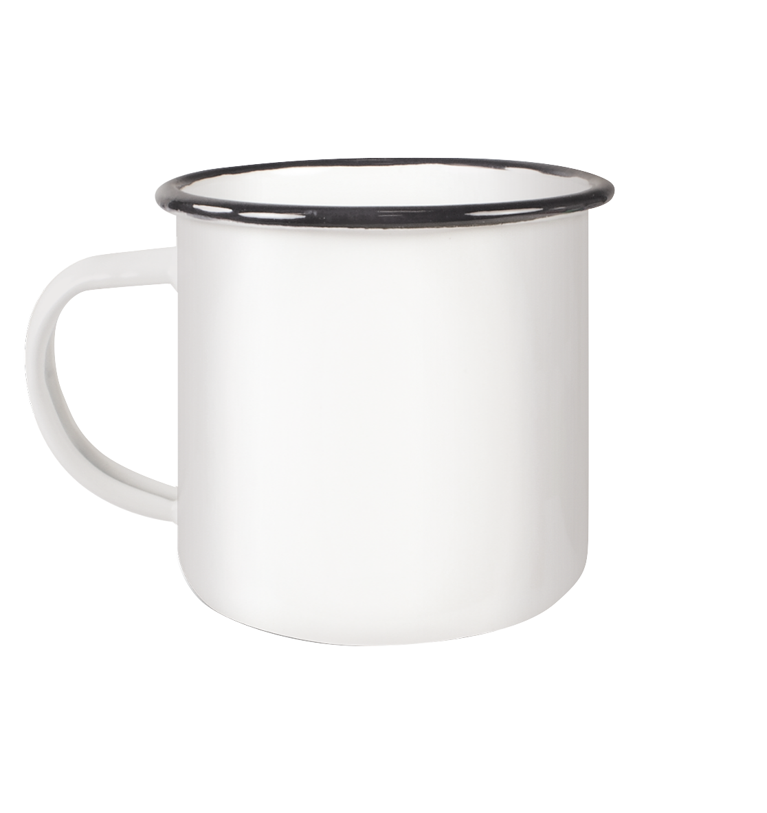 Das Abenteuer geht weiter - Pärchen Emailletasse individualisierbar - Emaille Tasse (Black)