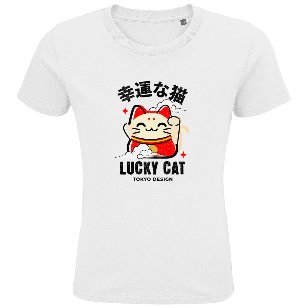 Kids Premium Bio T-Shirt "LUCKY CAT"