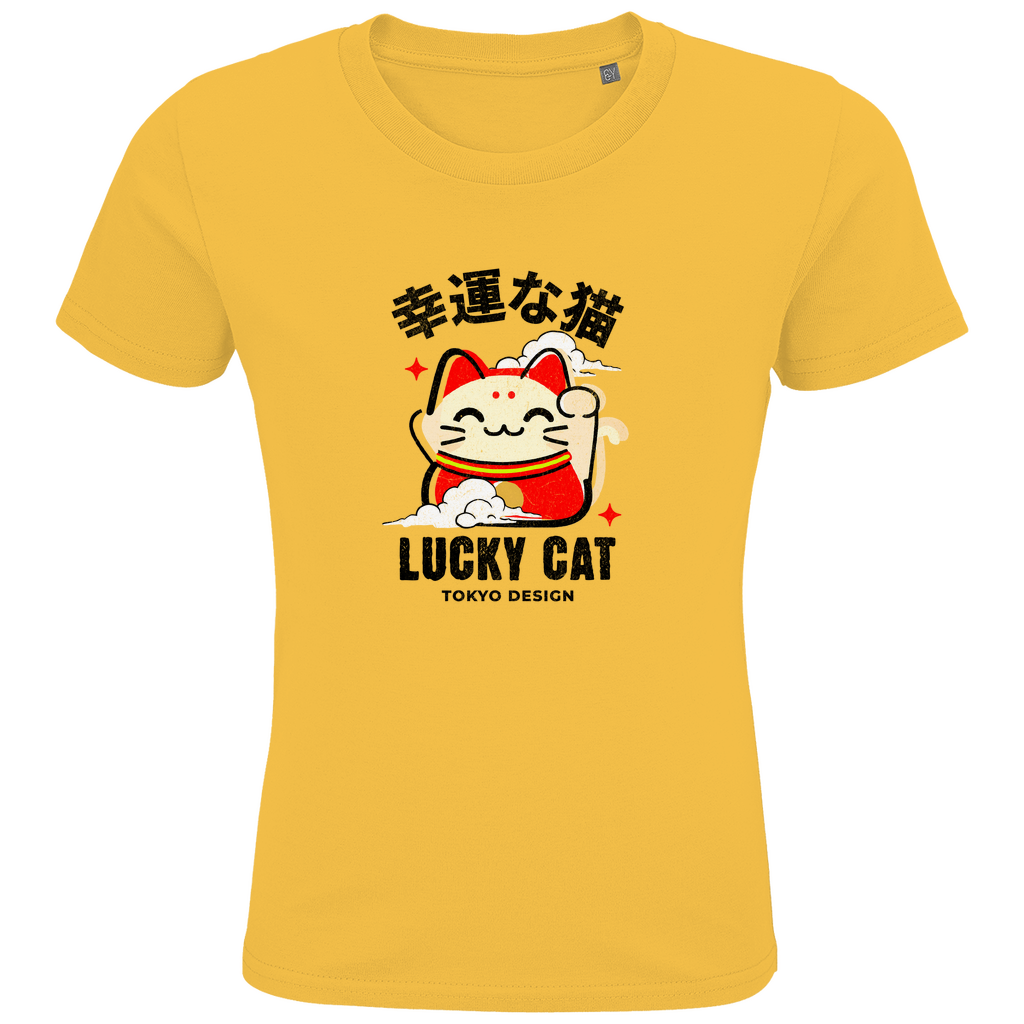 Kids Premium Bio T-Shirt "LUCKY CAT"