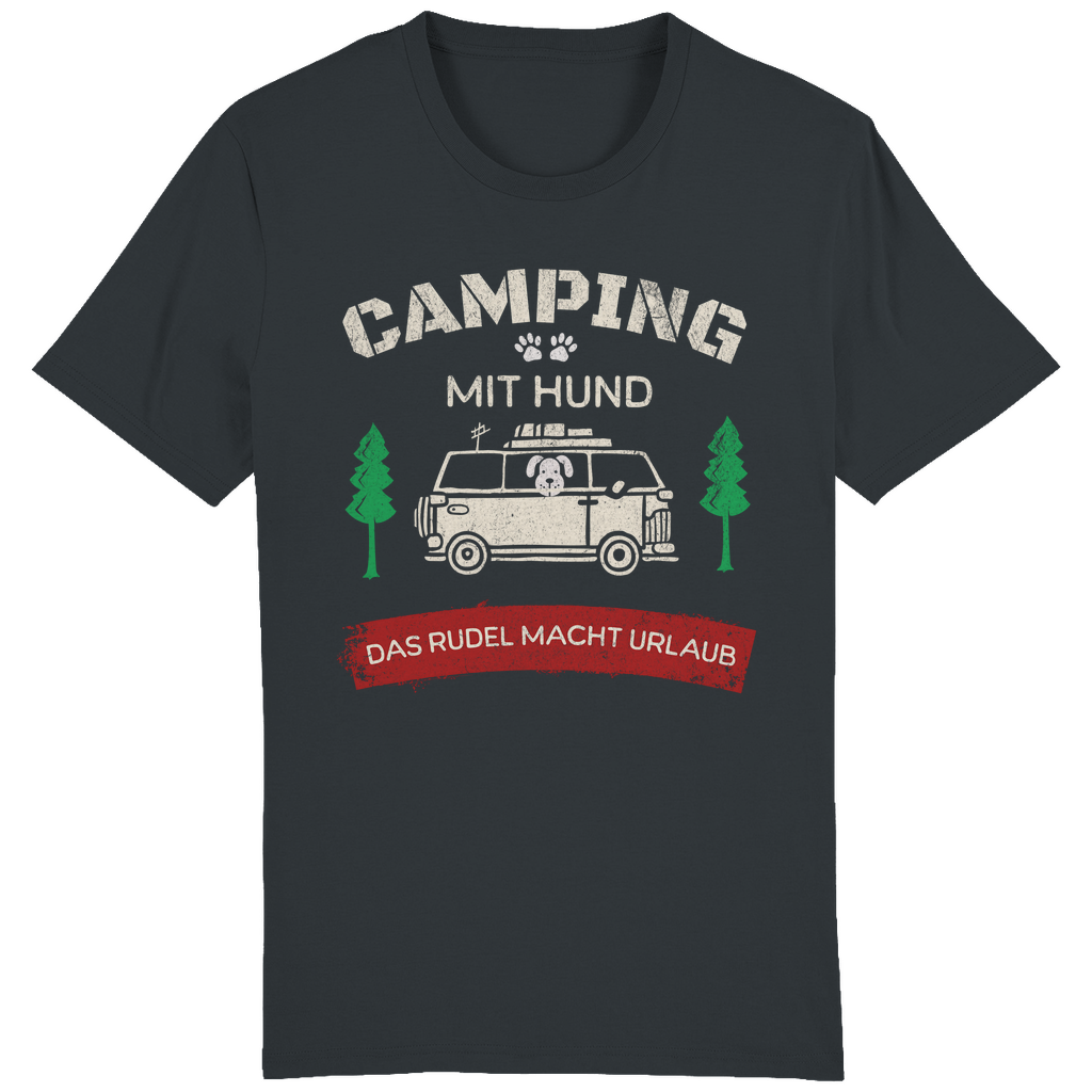 ST/ST Creator T-Shirt Camping mit Hund. Das Rudel macht Urlaub