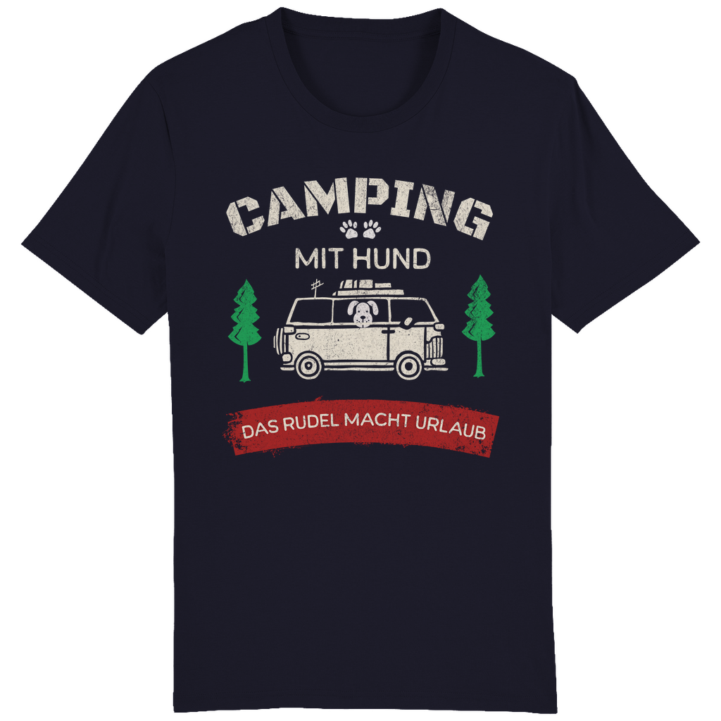 ST/ST Creator T-Shirt Camping mit Hund. Das Rudel macht Urlaub